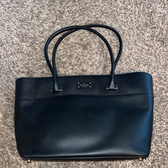 Kate Spade Black Leather Tote - Picture 4 of 5